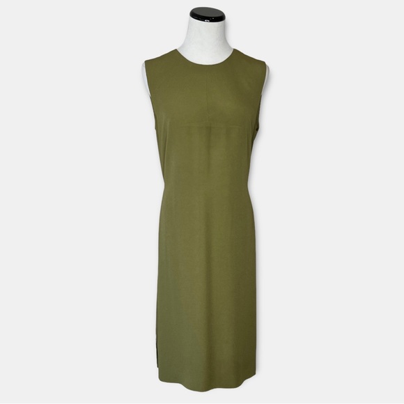 Hugo Boss Dresses & Skirts - BOSS Hugo Boss Olive Green Sleeveless Sheath Dress US 10